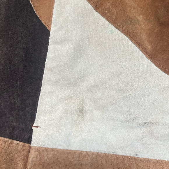 Patchwork leather coat - Picture 8 of 9